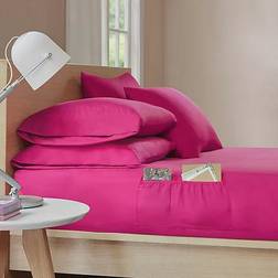 Intelligent Design Microfiber Bed Sheet Pink (259.08x228.6)