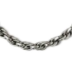Quality Stately Steel Men's Loose Rope Chain