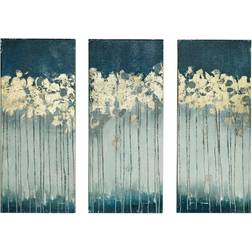 Madison Park Forest Gel Coat Canvas with Gold Foil Embellishment Wall Decor 15x35" 3