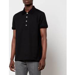 Balmain Men's Monogram Cotton Pique Polo Shirt