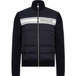 Moncler Color Block Zip Cardigan - Navy