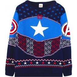 Marvel Captain America Adult Shield Knitted Christmas Sweatshirt