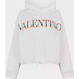 Valentino Sequin-Embellished Logo Hoodie