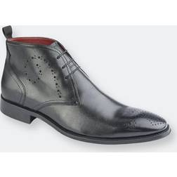 Roamers Mens Leather Chukka Boots (10 UK) (Black)