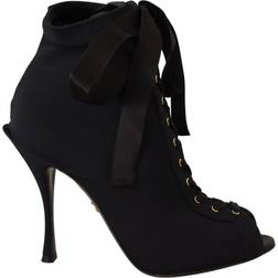 Dolce & Gabbana Stretch Short Ankle Boots - Black