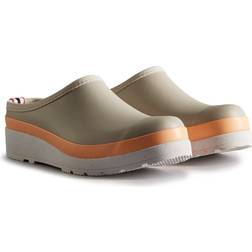 Hunter Women's Play Speckle Sole Clogs Grey/Orange