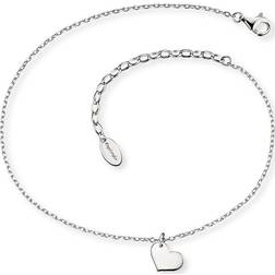 Engelsrufer Angel Whisperer Heart Anklet - Silver