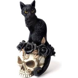 Black Cat on Skull 7" Figure Black/White One-Size