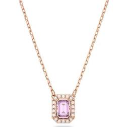 Swarovski Millenia Necklace - Rose Gold/Purple/Transparent