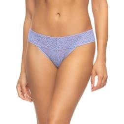 Felina Signature Stretchy Lace Low Rise Thong - Silver Bullet