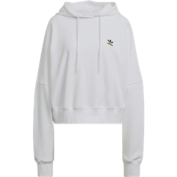 Adidas Women's Originals Cropped Hoodie Plus Size - White