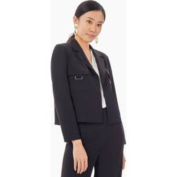 Misook Crepe Cropped Blazer