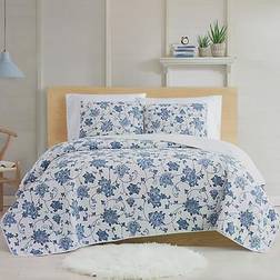 Cottage Classics Estate Bloom Quilts Blue (228.6x228.6)