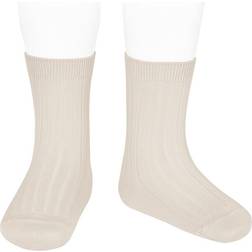 Condor Basic Rib Short Socks - Linen (20164-000-304)