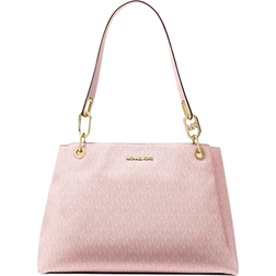 Michael Kors Women's Trisha Large Shoulder Bag Tote - Dark Powder Blush