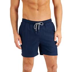 INC International Concepts Solid 5" Swim Trunks - Deep Black