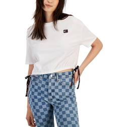 Tommy Hilfiger Short Sleeve Cropped T-shirt - Bright White
