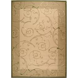 Safavieh Courtyard Collection Natural, Green 108x144"