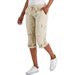 Tommy Hilfiger Women's Cropped Cargo Pants - Khaki