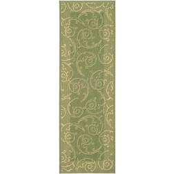 Safavieh Courtyard Collection Natural, Green 63x91"