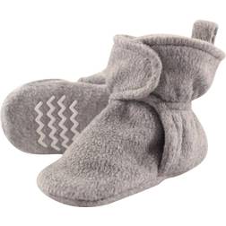 Hudson Baby Fleece Lined Scooties with Non Skid Bottom - Heather Gray