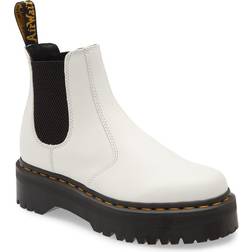 Dr. Martens 2976 Quad Platform - White Smooth Leather