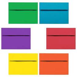 Jam Paper A6 Colored Invitation Envelopes, 4.75 x 6.5, Assorted Colors, 150/Pack (67A6BRORGVB) Quill