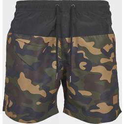 Urban Classics Block Swim Shorts Swim Shorts woodland