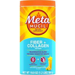 Metamucil Fiber Collagen Peptides Powder Orange 19.9oz