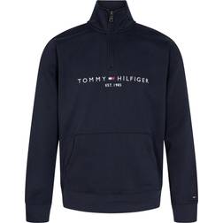 Tommy Hilfiger Mens Half-Zip Logo Sweatshirt