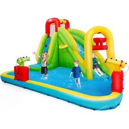 Costway Inflatable Water Slide Splash Pool Bounce House without Blower