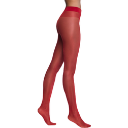 Wolford Satin Touch 20 Tights - Red Dahlia