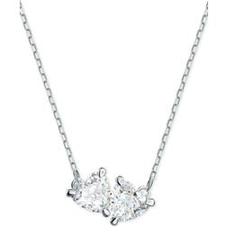 Swarovski Attract Soul Heart Necklace - Silver/Transparent