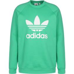 Adidas Adicolor Classics Trefoil Crewneck Sweatshirt - Hi-Res Green/White