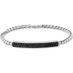 Effy Spinel Cluster Box Link Bracelet - Silver/Black