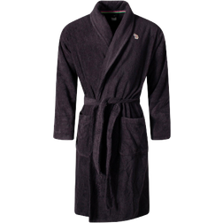 Paul Smith Zebra Cotton Dressing Gown - Black