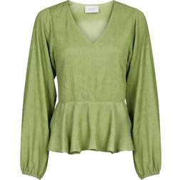 Neo Noir Philly Plisse Blouse - Green