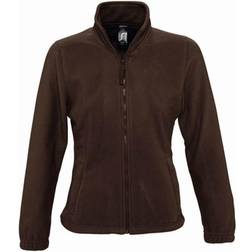 Sol's Womens North Full Zip Fleece Jacket - Dark Chocolate