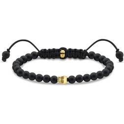 Thomas Sabo Skull Bracelet - Black/Gold