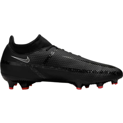 Nike Phantom GT2 Academy FG/MG - Black/Summit White/Bright Crimson/Dark Smoke Grey