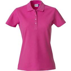 Clique Women's Plain Polo Shirt - Bright Cerise