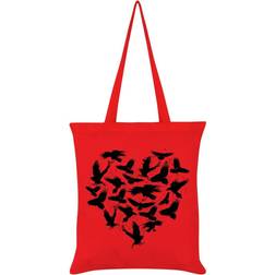 Grindstore Raven Heart Tote Bag - Red/Black