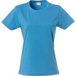 Clique Plain T-shirt W - Turquoise