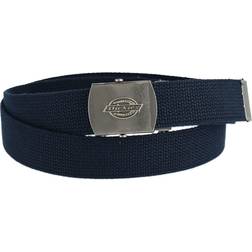 Dickies Mens Adjustable Fabric Belt with Military Buckle - Navy