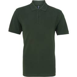 ASQUITH & FOX Men's Plain Short Sleeve Polo Shirt - Bottle