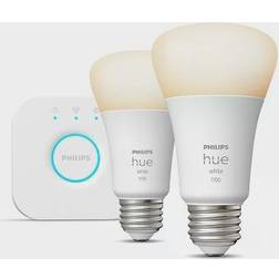 Philips Hue A19 Smart LED Lamps 10.5W E26 2-pack