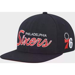 Mitchell & Ness Philadelphia 76ers Hardwood Classics Script 2.0 Snapback Cap Sr