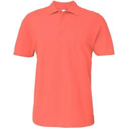 Gildan Softstyle Short Sleeve Double Pique Polo Shirt M - Bright Salmon