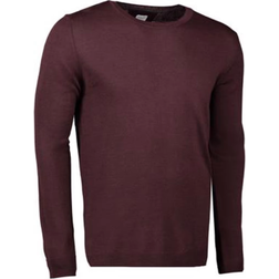 Seven Seas The Knit Round Neck Pullover M - Bordeaux