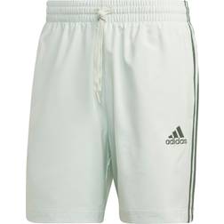 Adidas Aeroready Essentials Chelsea 3-Stripes Shorts - Linen Green/Green Oxide